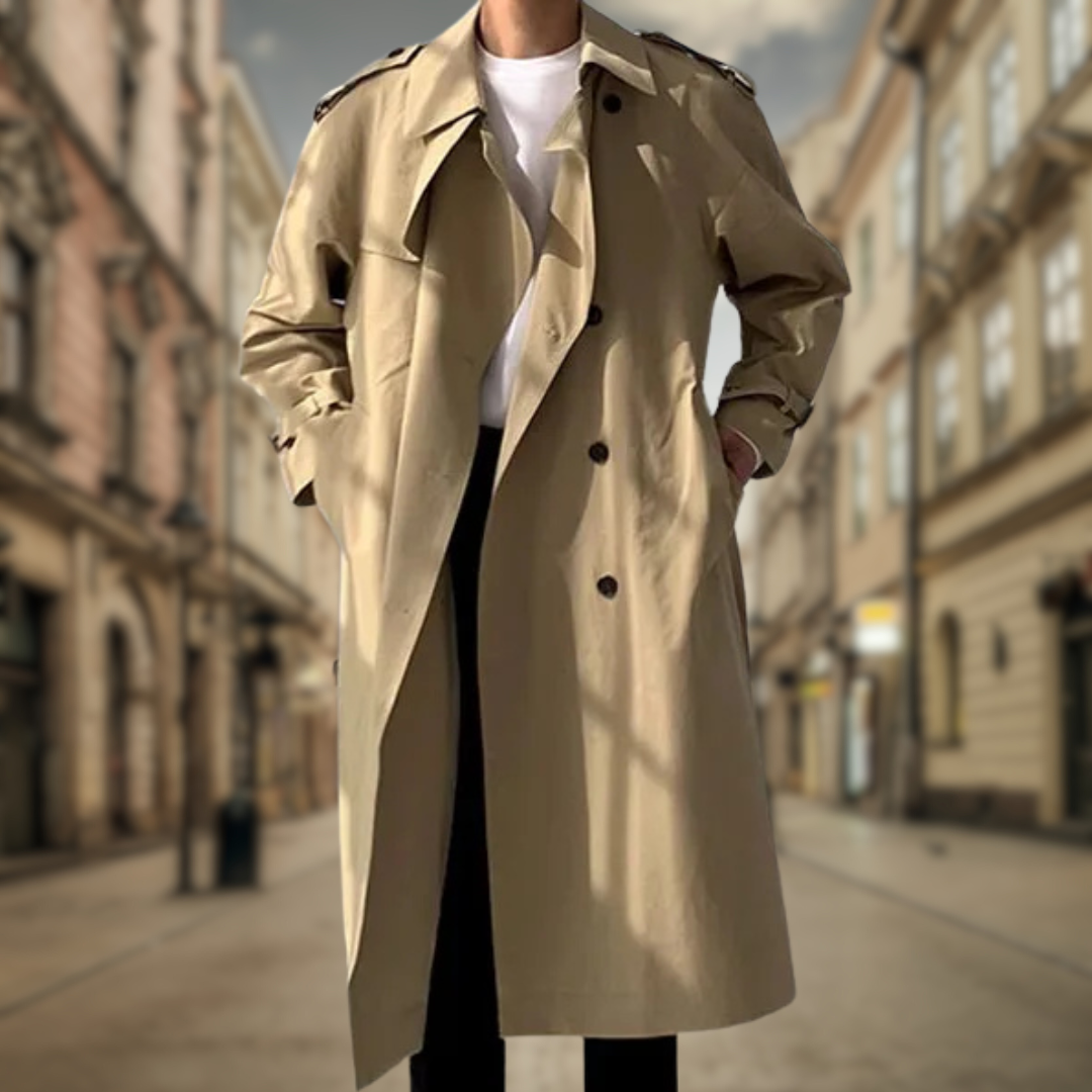 Michael™ | Elegant long trench coat