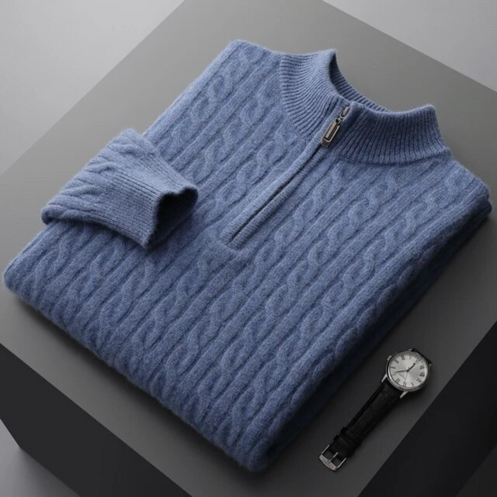 Marcello | 100% Cashmere Fabric Half Zip