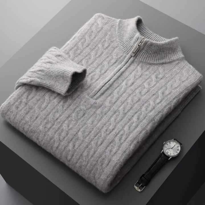 Marcello | 100% Cashmere Fabric Half Zip